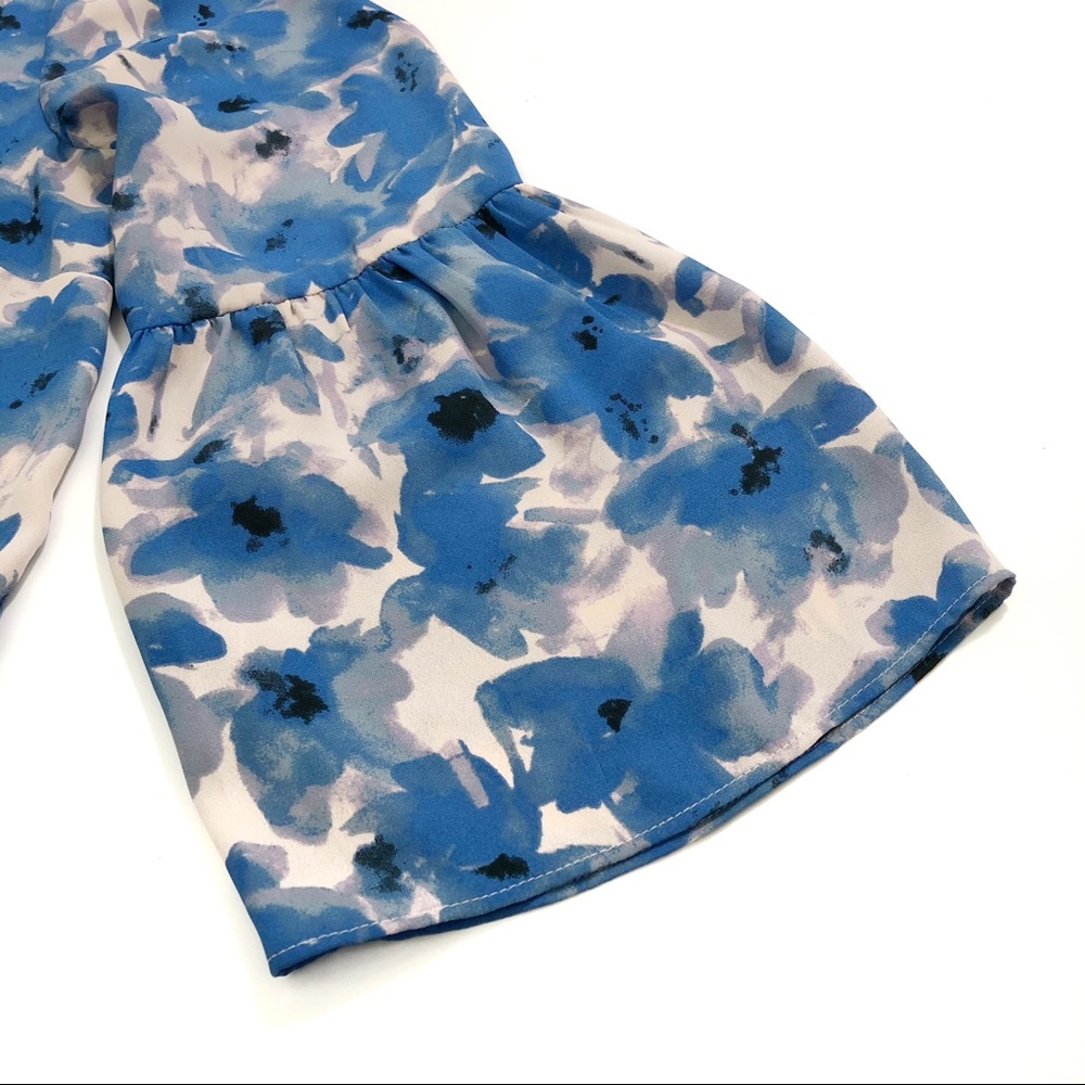 J. Crew Printed Floral Bell Sleeve Top - Picture 7 of 8